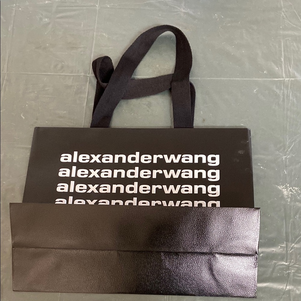 For Posher barbosa79 Alexander Wang Black and White Shopping Bag Preowned - Picture 2 of 4